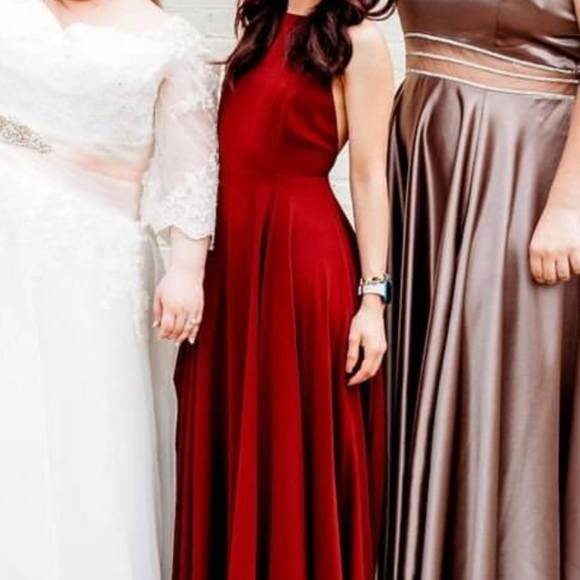 LuLu's Burgundy Dress - Picture 1 of 3